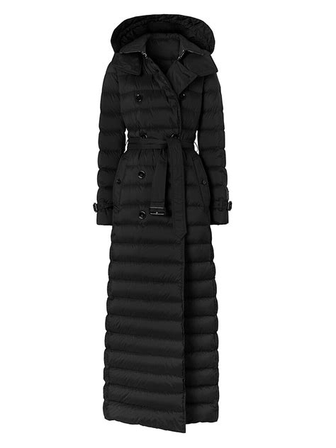 burberry daunenmantel arniston|Burberry Arniston Long Double Breasted Puffer Trench Coat.